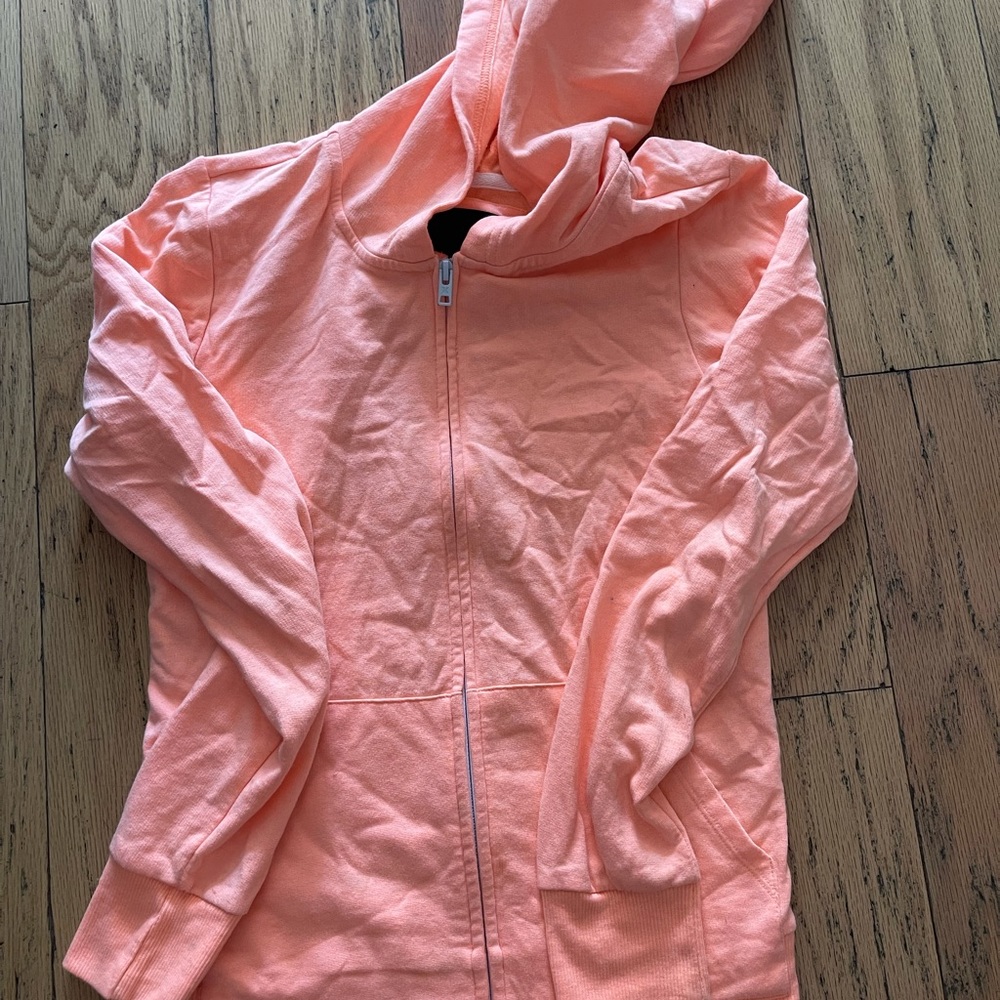 Neon orange sweatshirt